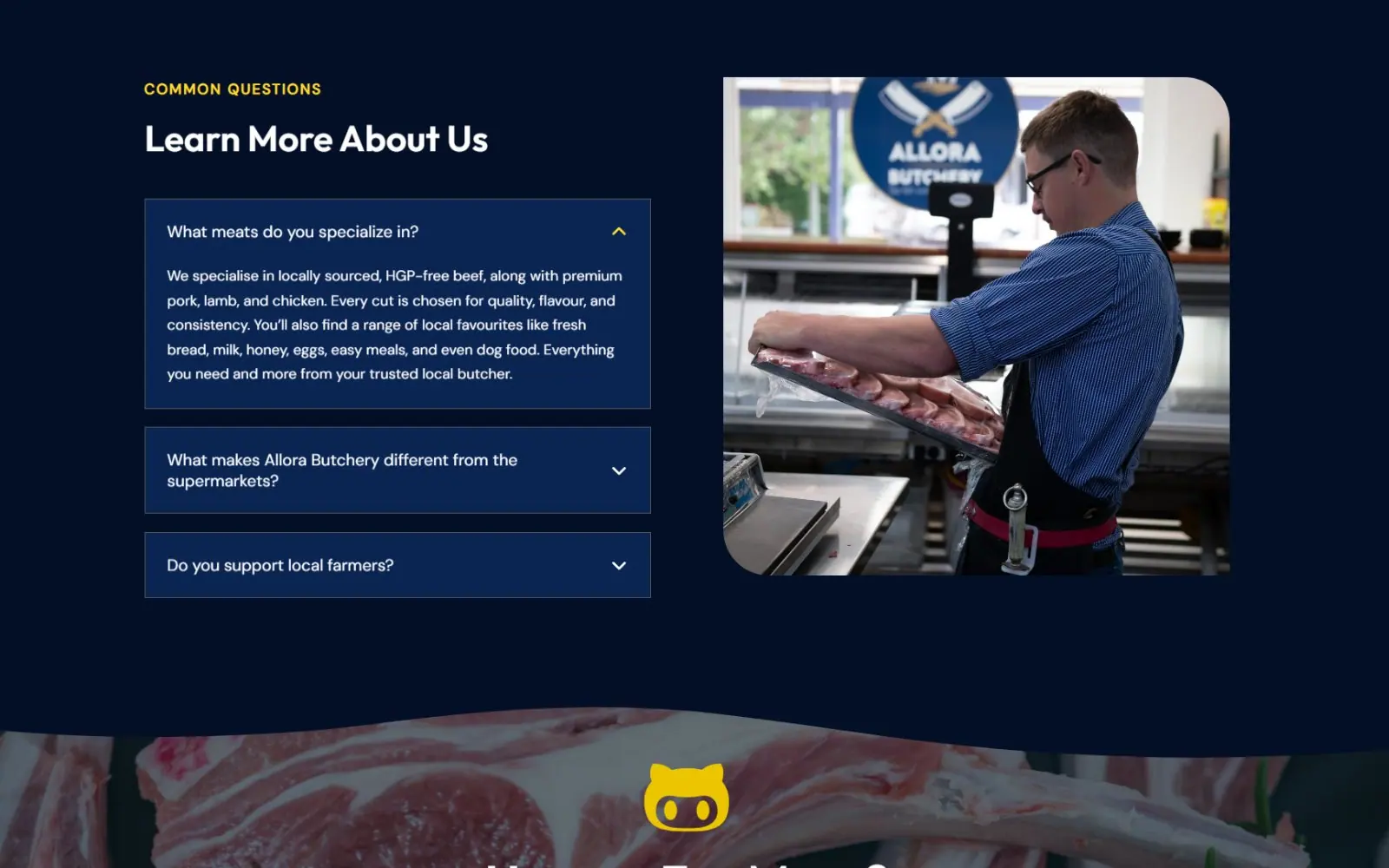 Allora Butchery screen 4