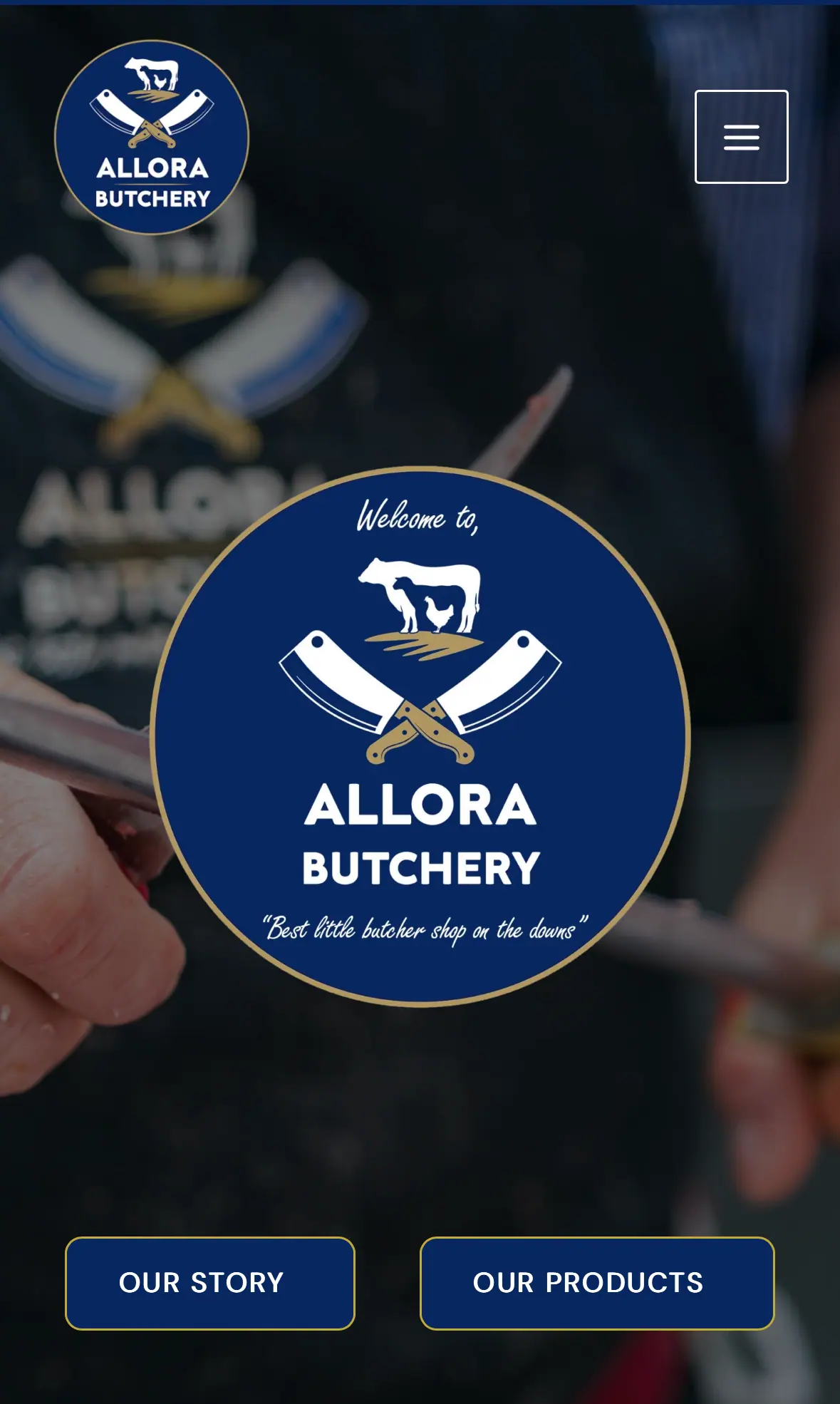 Allora Butchery on a phone