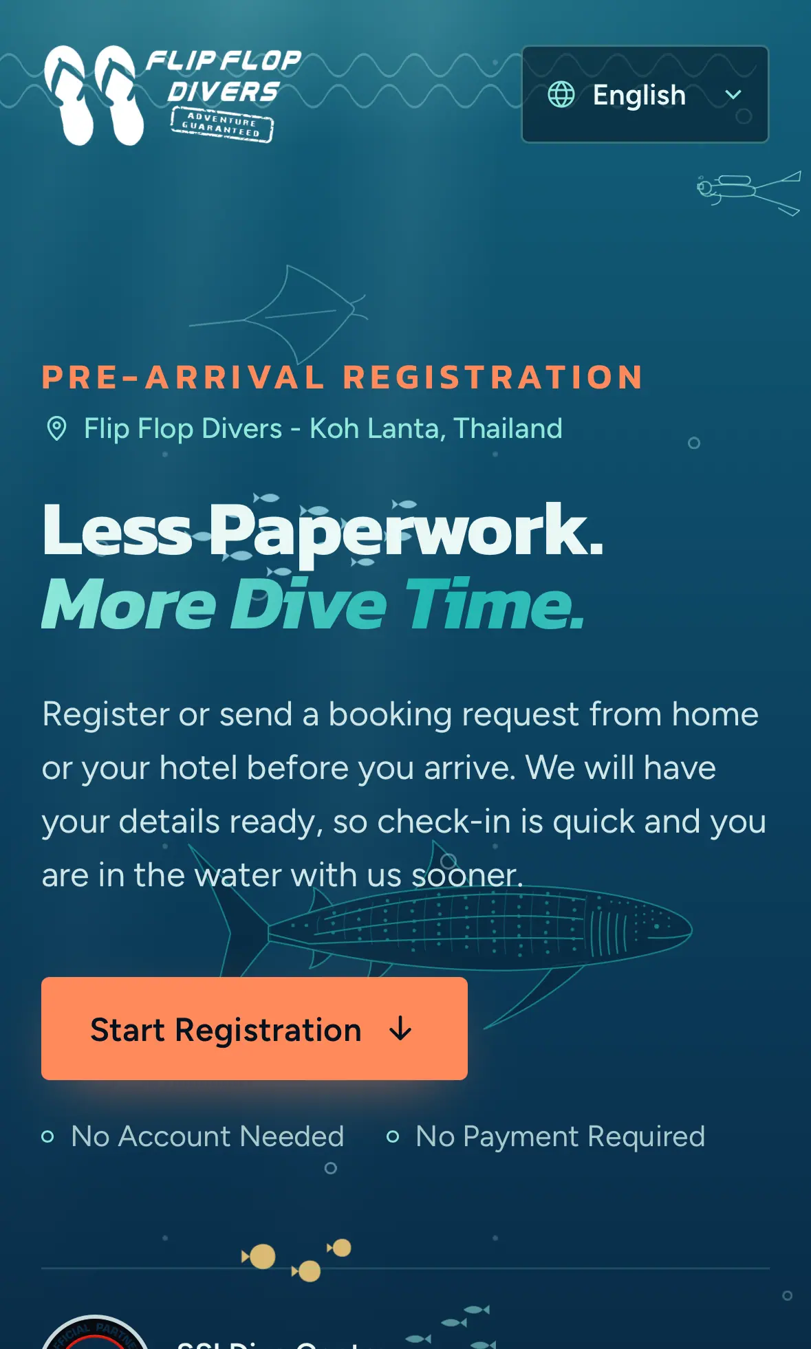 Flip Flop Divers on a phone
