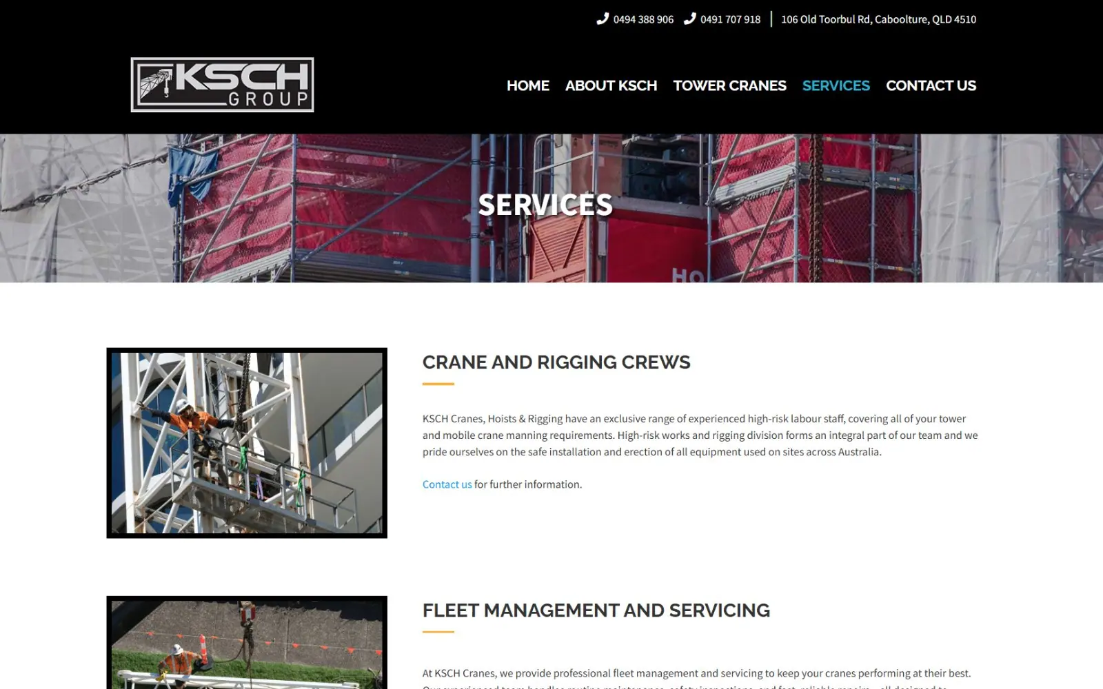 KSCH Cranes screen